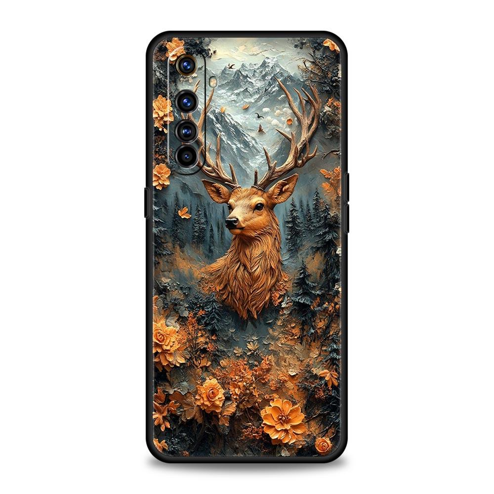 Deer Lichee Pattern Soft TPU For Realme 13 12 11 10 9 Pro Plus GT3 GT2 C21 C25 C35 C53 C55 C67 Pro 5G Phone Case Cover Funda Bag