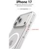 Shockproof For Magsafe Clear Magnetic Wireless Charge Case For iPhone 17 Air 17 Pro Max Hybird Hard Acrylic Back Cover Bumper