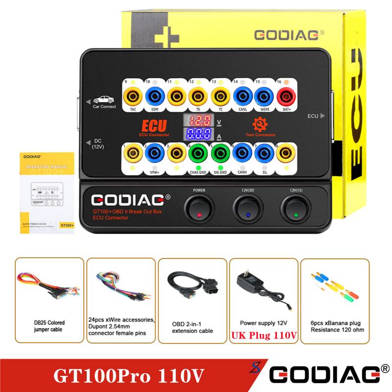 GODIAG GT100 Pro OBDII Break Out Box ECU Connector FEM/BDC CAS4/CAS4+ Testplatform voor Xhorse VVDI2/ Autel IM608/K518ISE/CGDI