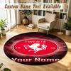 Rond Kleed Gepersonaliseerde NaamFC Twente Patroon Antislip Tapijt Huis Vloer Decoratie
