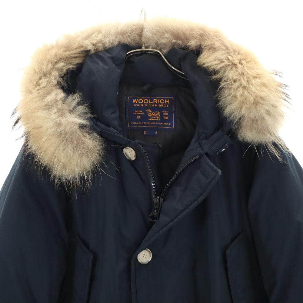 WOOLRICH Made in Moldova Arctic Parker S Navy ARCTIC PARKA Raccoon fur Men's Used