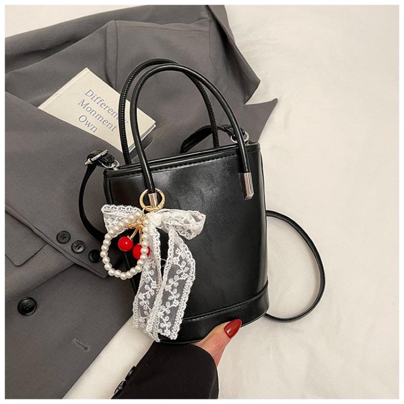 Premium hand bag women's new trendy fashion texture shoulder bag crossbody bucket bag