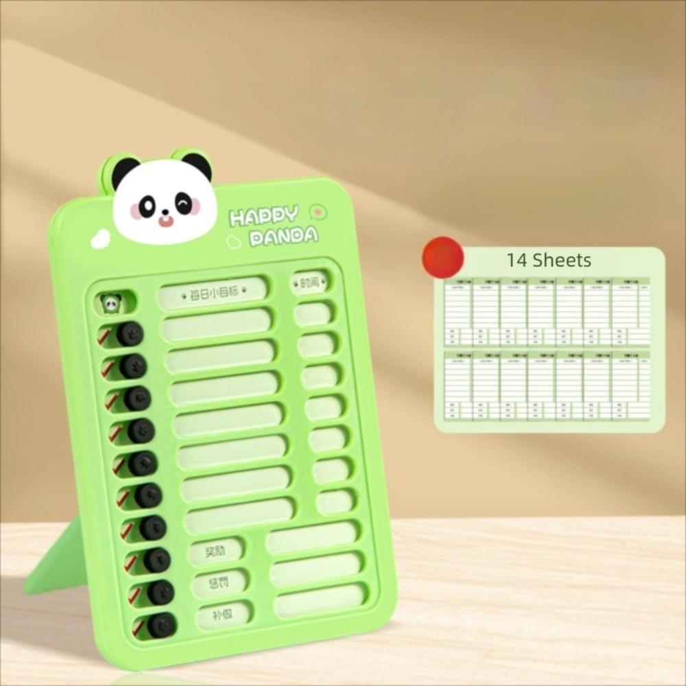 1 Set Chore Chart Children's Self-discipline Punch Card Panda To Do List Reminder  Board  Stationary