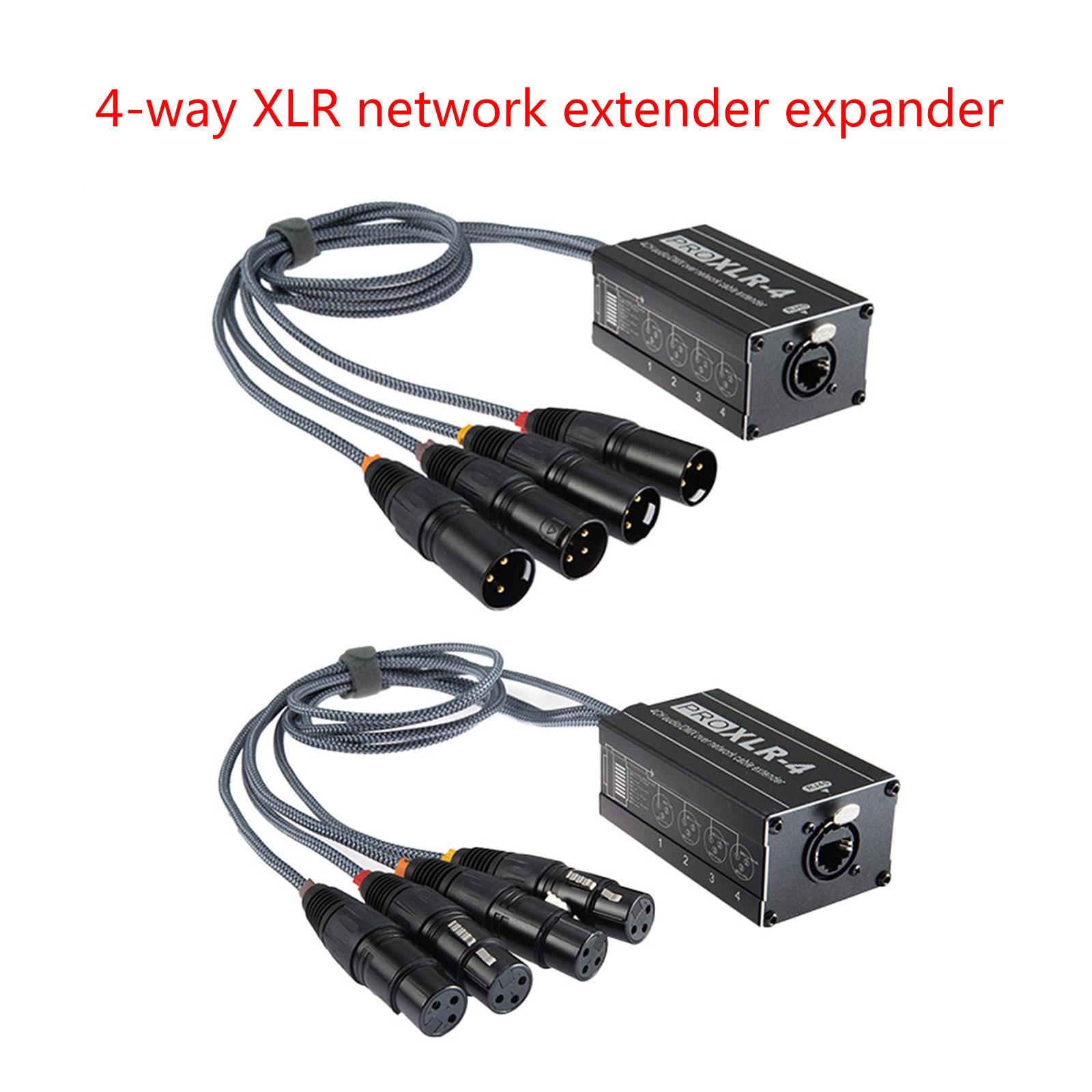 

Кабель XLR Snake на кабель Ethercon, 4-канальный 3-контактный многосетевой приемник Snake с сетевым приемником Cat5/cat6