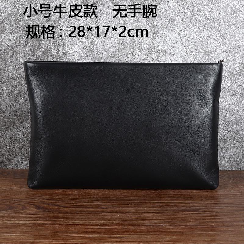 Pochette pour homme, pochette horizontale en cuir véritable, pochette, cuir d'agneau première fleur, sac business et loisirs.