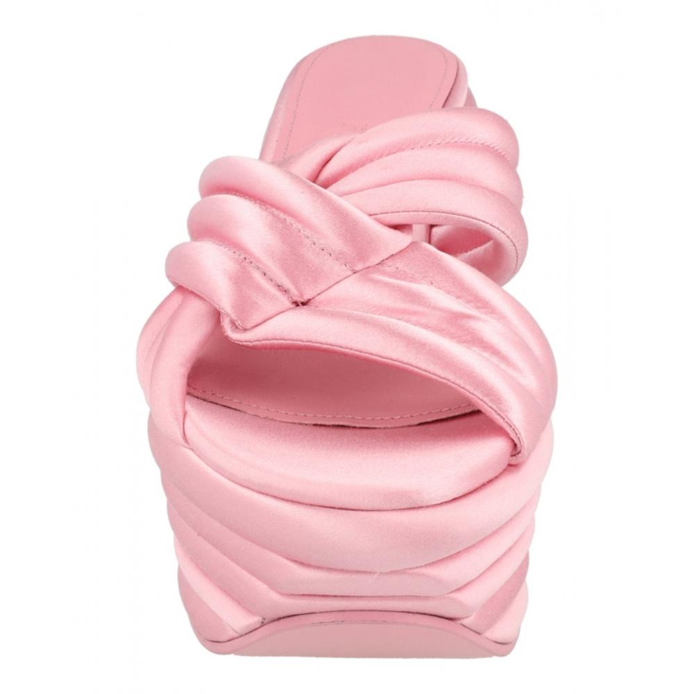 Salvatore Ferragamo Pink Platform Sandals Rey