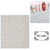 New Year Nail Art Stickers Bronzing Year of the Dragon Chinese Style Mahjong Cartoon Nail Stickers Decoration