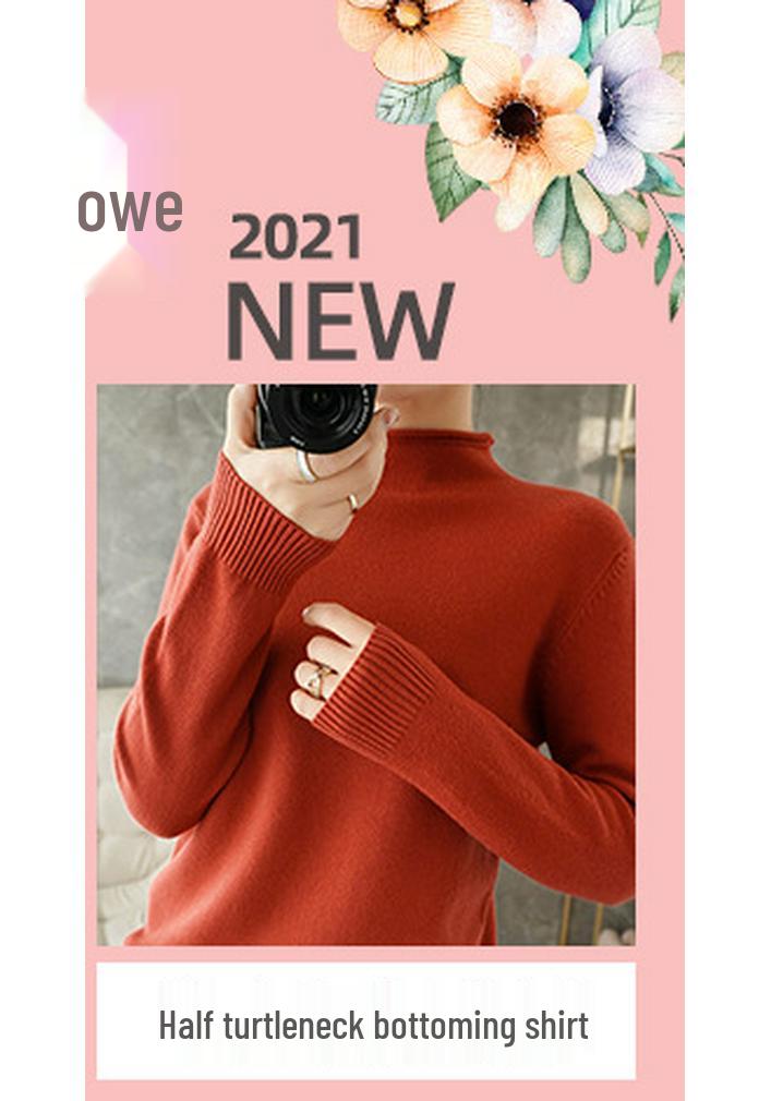 Women's Lightweight Round Neck Sweater - Pure Color Knit Pullover