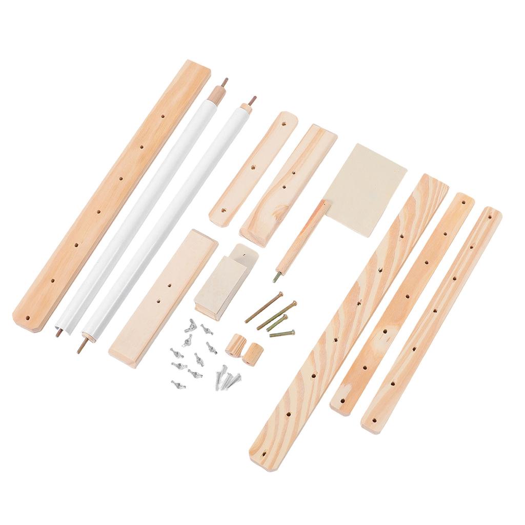 Needlework Table and Lap Embroidery Stand Wood Frame Holder Adjustable Rack for Home Studio S