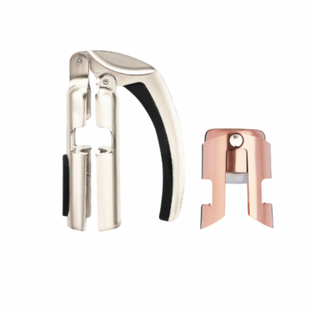 Ergonomischer Griff Champagnerflaschenöffner Zink Zink Zinklegierung Champagnerkorkenzieher Küche Sprudelnd