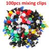 50/100/200pcs Universal Auto Fastener Random Mixed Car Bumper Clips Retainer Car Fastener Rivet Door Panel Fit for All Car