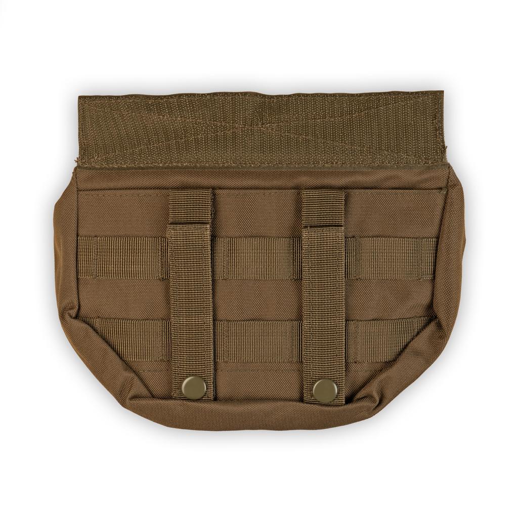MIL-TEC Drop-Down Pouch with MOLLE System, Plate Carrier Vest Compatible, ID Patch - COYOTE TAN
