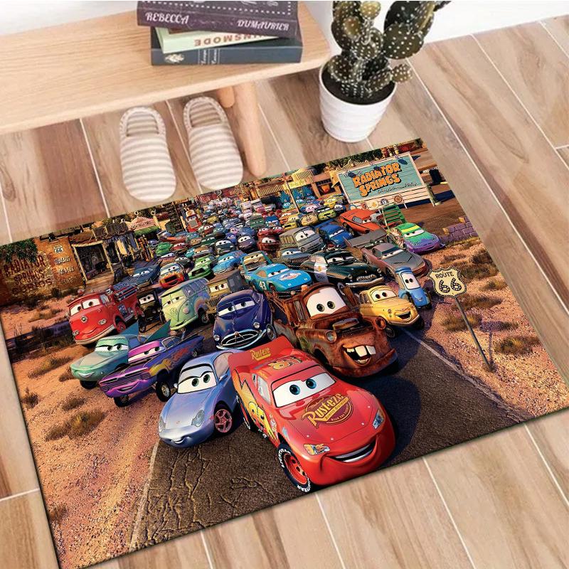 

Cars Lightning McQueen Rug Carpet for Home Living Room Bedroom Children Play Mat Sofa Doormat Decor,Kids Rug Anti Slip Floor Mat 40cm x 60cm