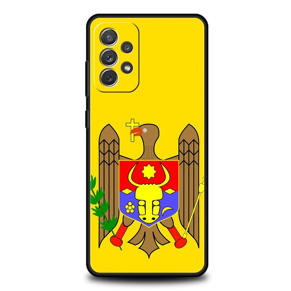Moldawien Flagge Handyhülle Für Samsung Galaxy A15 A13 A51 A71 A41 A31 A21S A03S A05 A35 A32 A55 A23 A25 A33 A53 A73 5G Hülle