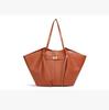 Fashion Large Capacity Trapeze Women Shoulder Bags Designer Metal Lock Handbags High-Quality Pu Leather Big Tote Commute Bag