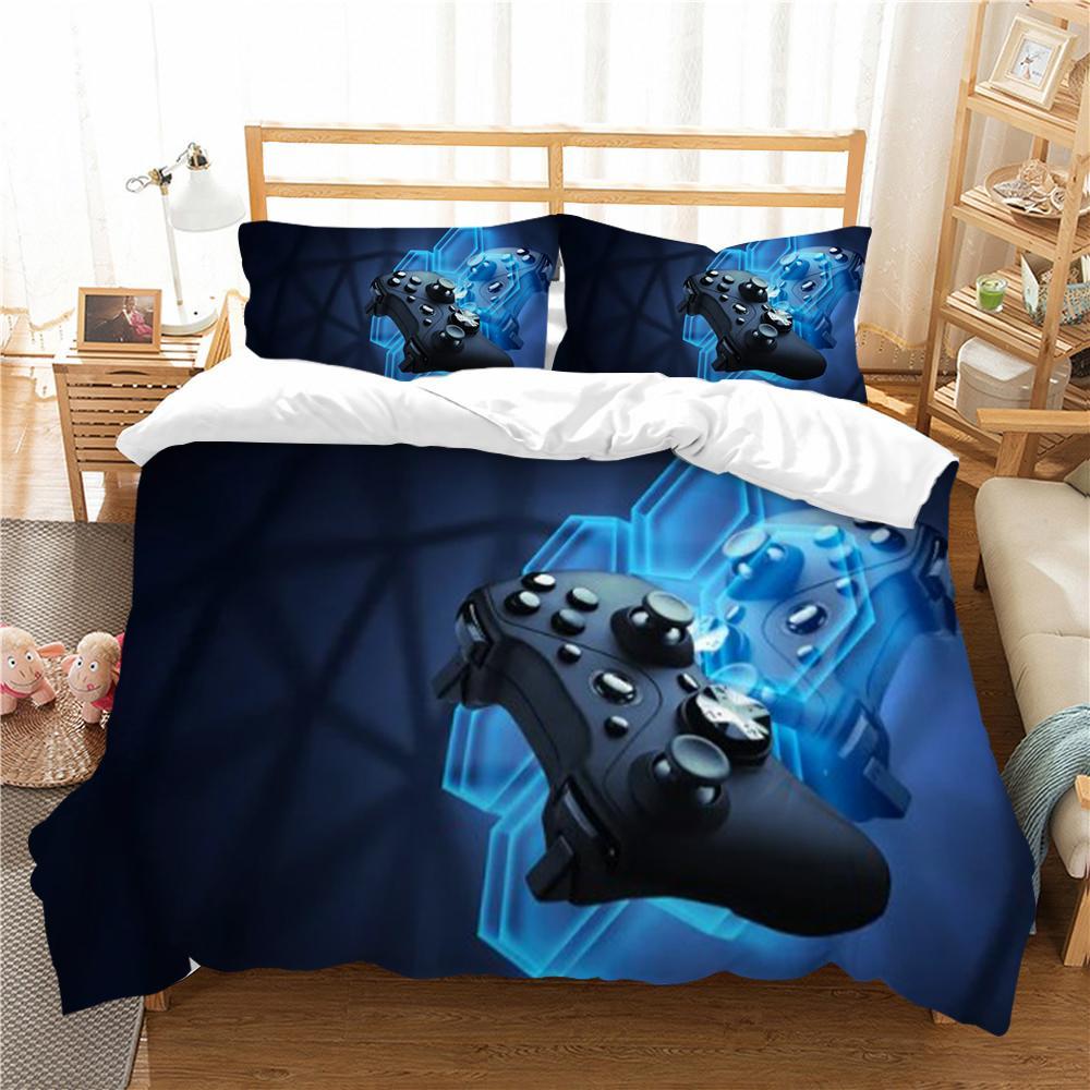Gamer 3D Duvet Cover Comforter Bed Cover Set Home Decor Bedroom Soft Interesting Microfiber Quilt Cover