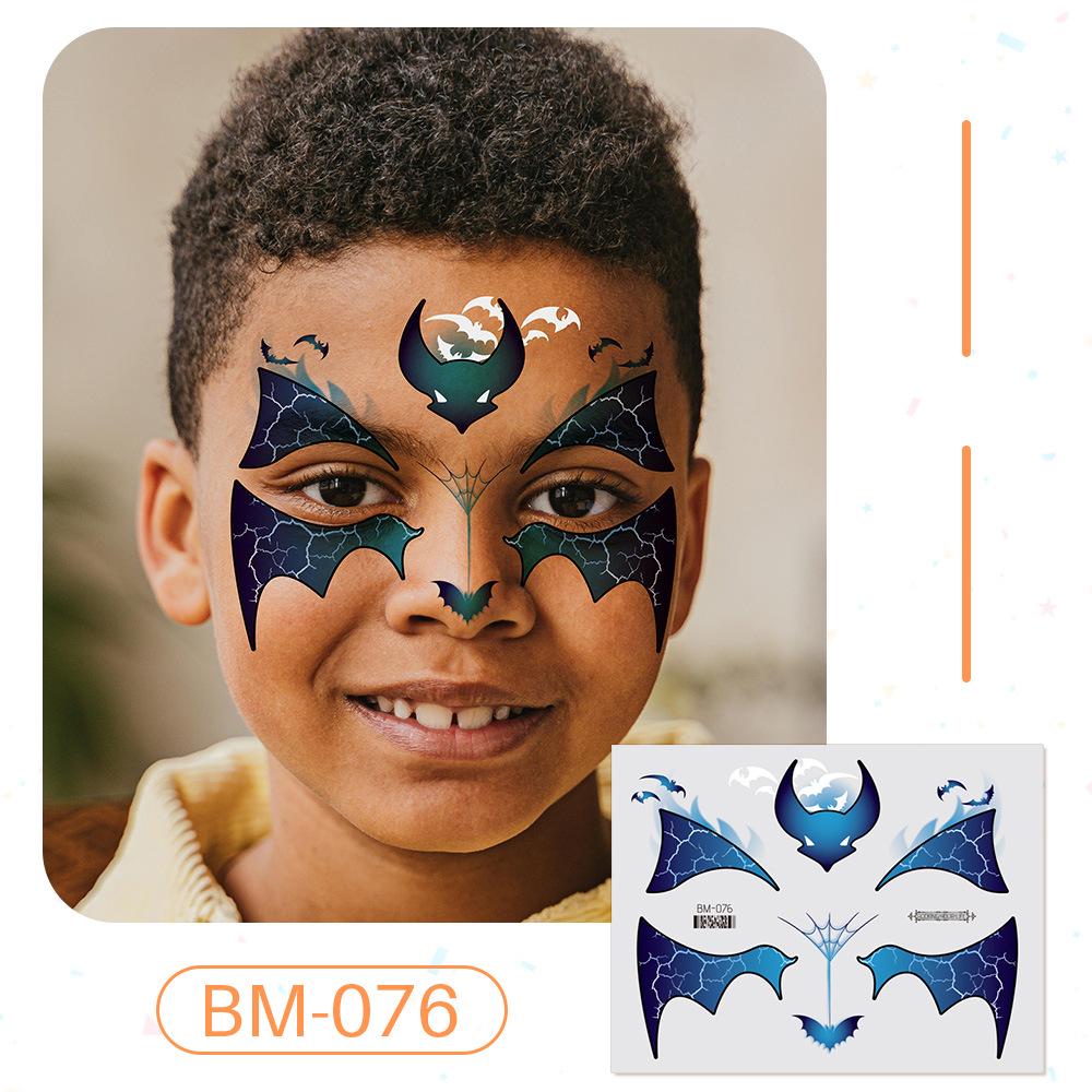 Ruikalong June 1st Kids' Waterproof Face & Forehead Cartoon Tattoo Stickers for Face Painting