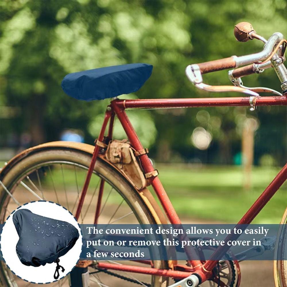 Washable Bicycle Saddle Rain Cover Dust-proof Bike Cushion Protector  Protective Guard