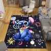 1Pc Stitch Space Adventure Rug, Office Carpet Indoor Outdoor Doormat, Non-Slip Soft, Living Room, Christmas Halloween Gift. M928614