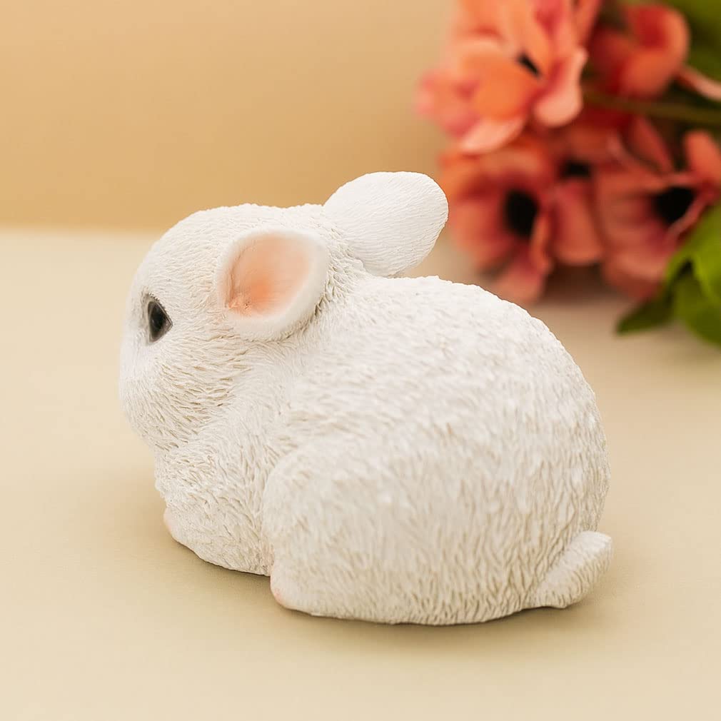 Gift Shop Fancy Pair of Rabbit Zodiac X X New Authentic Ca264w Figurines, Sign, Resin, 5.8 10.6 6.6cm, Year's Decoration, Gift, Object, (White