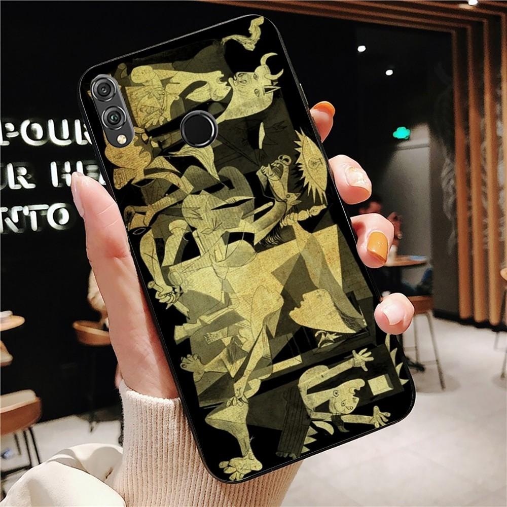 

Picasso abstract Art painting Phone Case For Huawei Honor 10 lite 9 20 7A 9X 30 50 60 70 pro plus Soft Silicone Cover HuaweiHonor70ProPlus