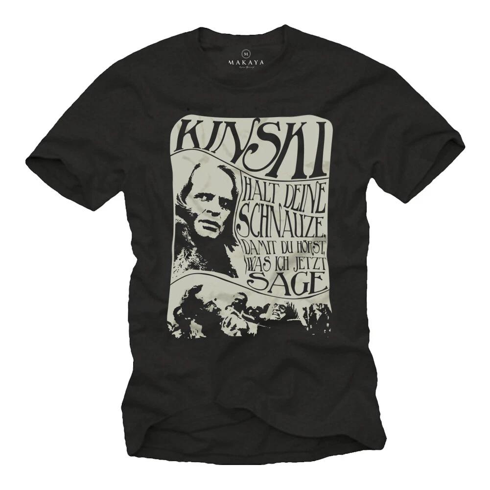 Funny Sayings Men s T-Shirt with Klaus Kinski - Fun Men Cult Movie Shirt- L