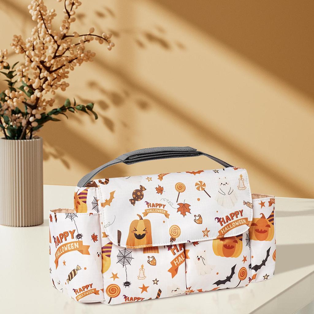 Multifunkční voděodolná závěsná úložná taška na kočárek pro dětské lahvičky a hrníčky