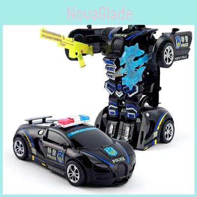 Childrens Onebutton Impact Transforming Toy Car With Inertia Function For Boys And Girls
