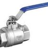 201/304 Stainless Steel Female Thread Ball Valve, Two-Piece, Available In 1/2", 3/4", 1", 2" (DN15-20)