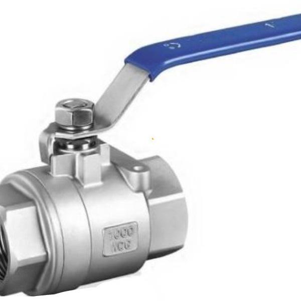 201/304 Stainless Steel Female Thread Ball Valve, Two-Piece, Available In 1/2", 3/4", 1", 2" (DN15-20)