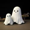Cute Ghost Figurine Spooky Resin Statue All Hallows Day Porch Indoor Home Decoration