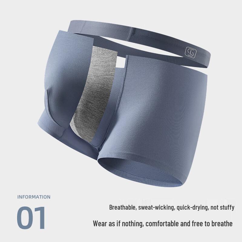 LangSha Men's Modal Boxer Briefs 3-Pack