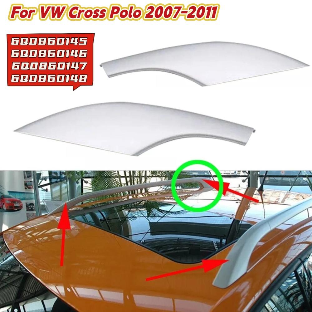 Front Rear Left Right Roof Luggage Rack Guard Cover For VW/CROSS/POLO 2007-2011 Luggage Bar Rail End Shell Car Exterior Parts