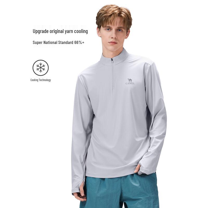 Camel Men's Long-Sleeve Quick-Dry UV Protection T-Shirt