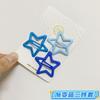 3 Piece Candy Color Hair Clip Set Star Heart Rectangle Snap Barrette for Women Y2K