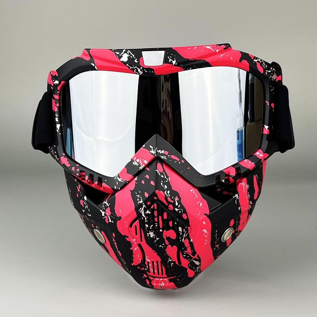 Moto Snow Goggles Mask UV400 Outdoor Riding Men's Windproof Sand Goggles Helmet Mask Mask