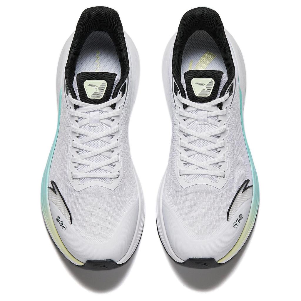 New Anta Cushioned Anti-Slip And Wear-Resistant Lightweight Low-Top Casual Running Shoes Men's White Blue 912515511-1