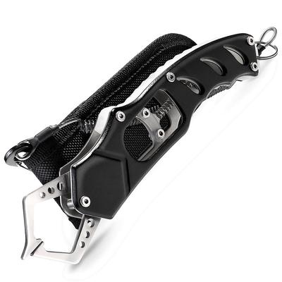 Contyu Fish Stainless with Rope and Holder for Fall Prevention Fishing Grip Grip, Rust-Resistant Steel, Fluorescent, 210g, (Black, 22)