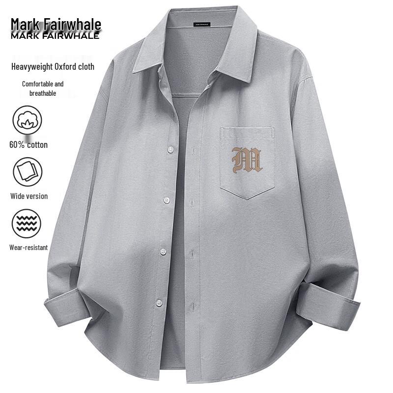 Mark Fairwhale Men s Oxford Casual Long Sleeve Shirt 3XL
