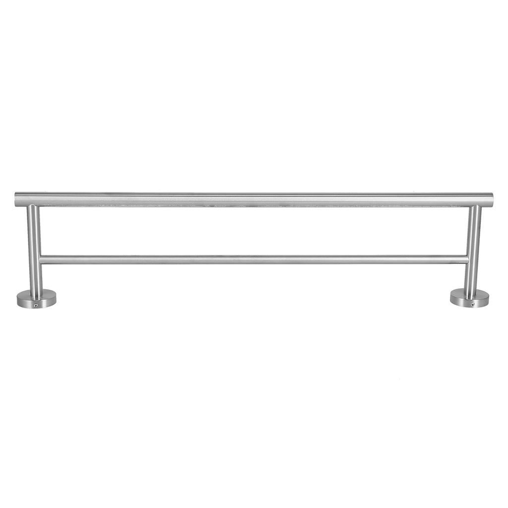 Stainless Steel Brushed Double Towel Bars Wall Mounted Towel Rack Organizer for Bathroom