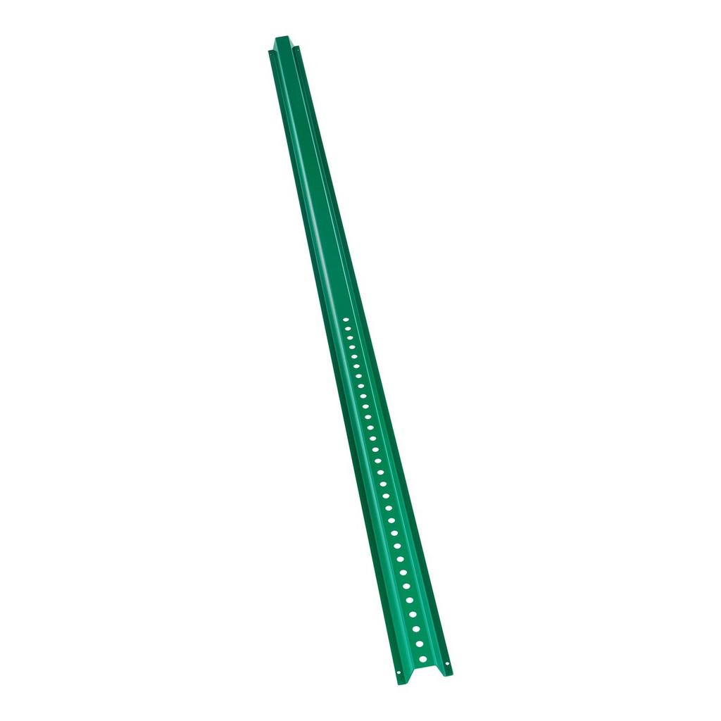 Cast Iron Sign Post 6ft Fixed U-Channel Heavy Duty Post Sign Holder Green