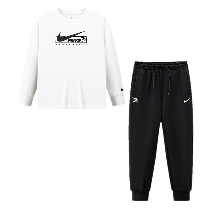 Nike Kids  Cotton Long Sleeve T-shirt & Pants Set XL