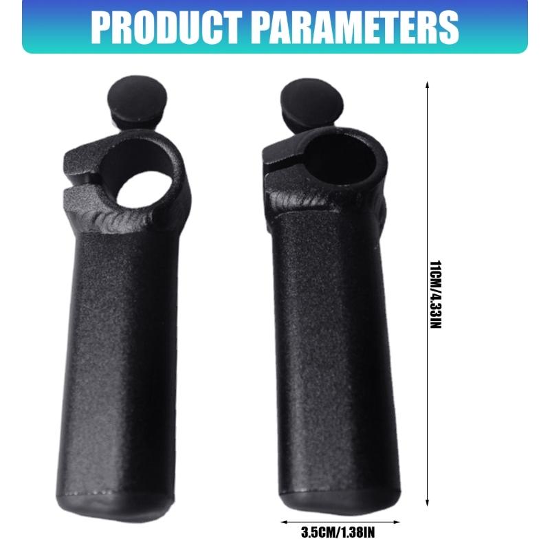Adjustable Handlebar Ends Mountain Bike Deputy Handle Metal Handle Bar Ends Grips with End Plug Bicycles Accessories