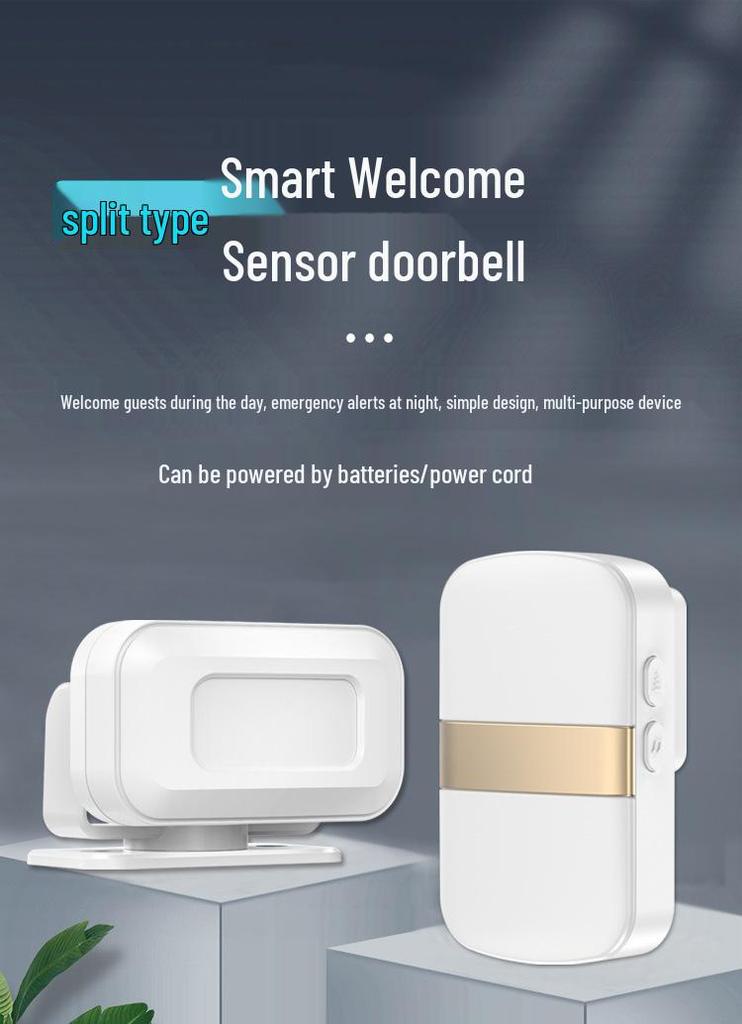 Wireless Entrance Sensor Doorbell for Shops and Supermarkets