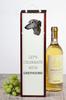 Greyhound, English Chart - Geometric Box With Photo And Inscription For Wine Brand Art-Dog