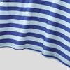 INCERUN Men Lapel Neck Long Sleeve Stitching Striped Casual Oversized T-shirts Tops