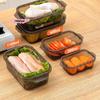 1/3Pcs Sealed Refrigerator Crisper Containers - Fresh Food Storage Box for Fruit Vegetables Steak Meat - Kitchen Organizer