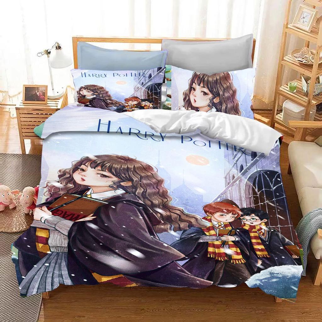 Harry And Potter Bedding Three-Piece Quilt Cover