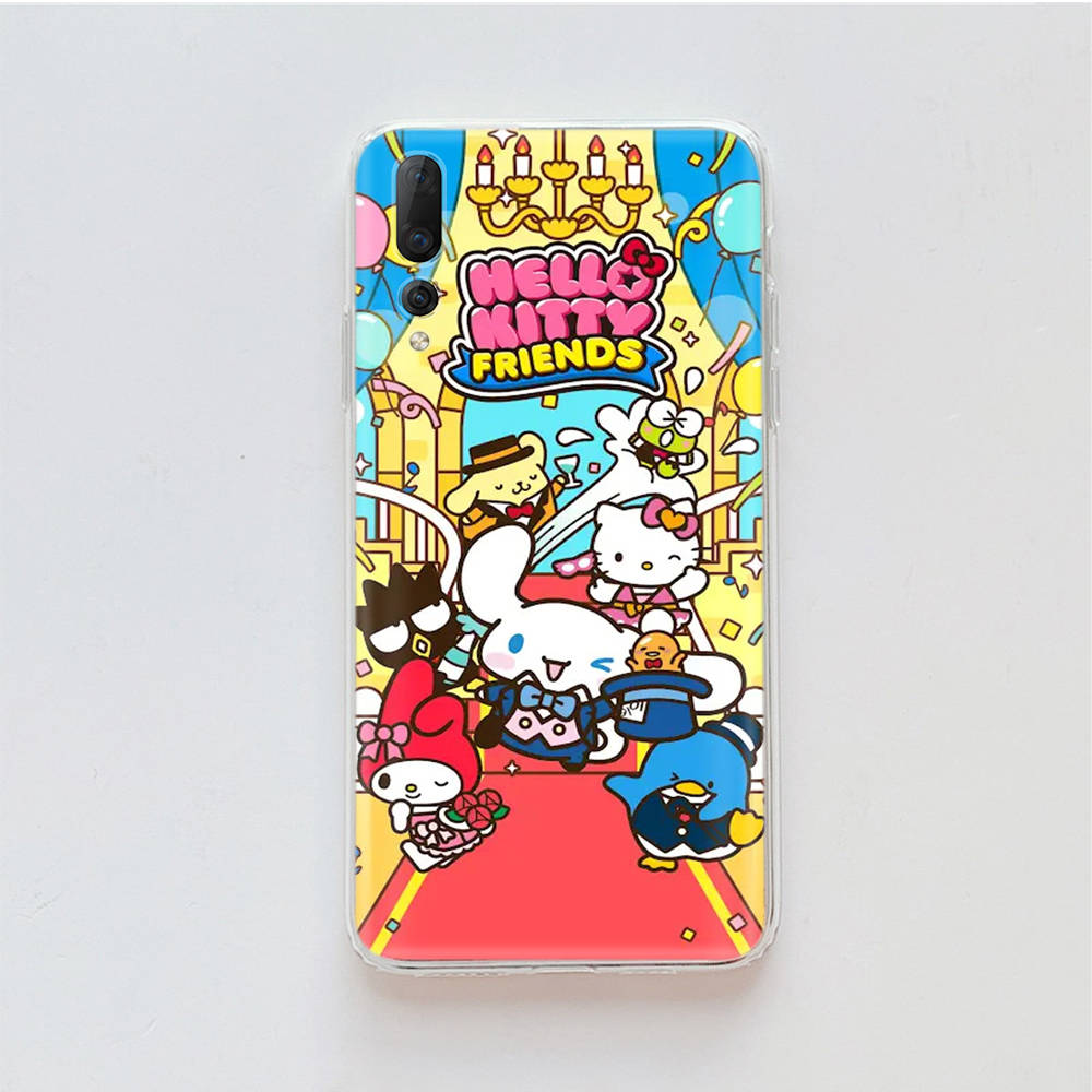 Transparent Case for Samsung A04 A14 A23 M33 M53 Realme 10 9 C35 C55 VIVO X80 Infinix Hot 30 Note 11 Tecno Spark 8P Pro L-7 Sanrio Characters