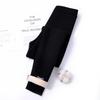 Women's Velvet-Lined Ribbed Yoga Pants - Slimming Plus-Size Outerwear for Autumn/Winter Fitness